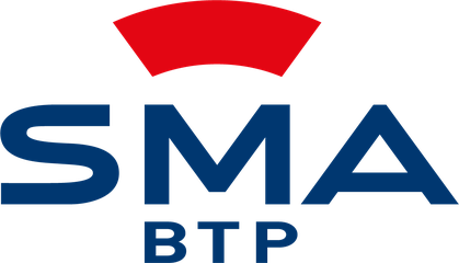 Logo SMA BTP, compagnie partenaire de Roussille Assurances