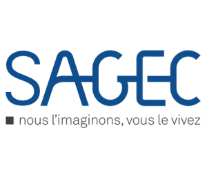 Logo SAGEC, client de Roussille Assurances en assurance construction